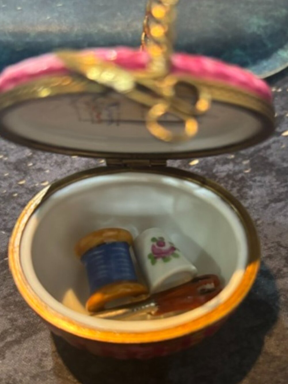 Limoges Sewing basket